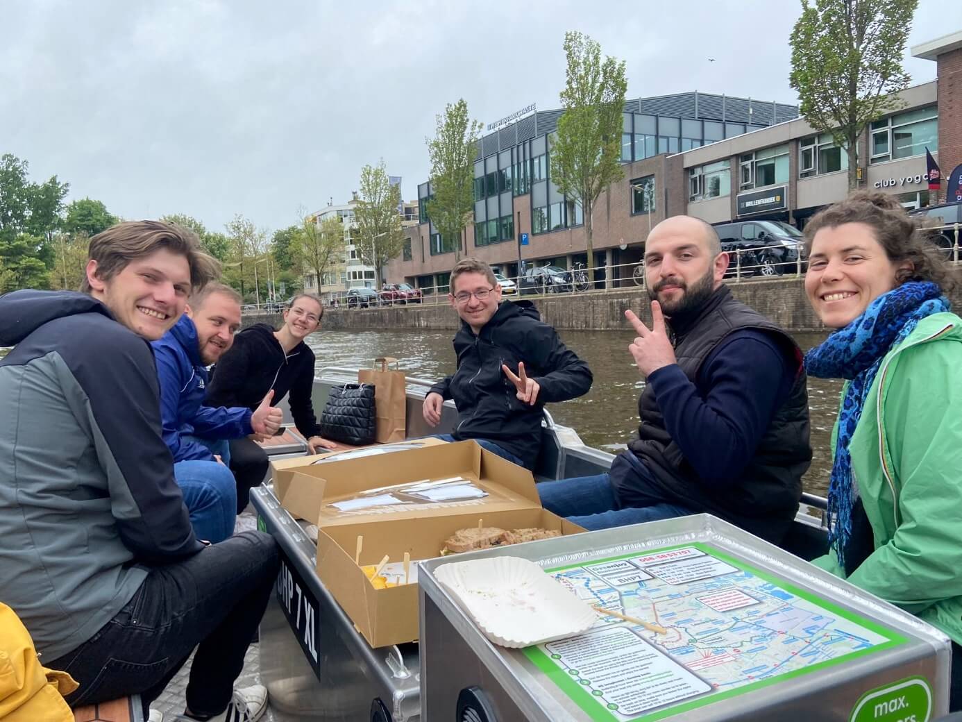 People enjoying a boat ride